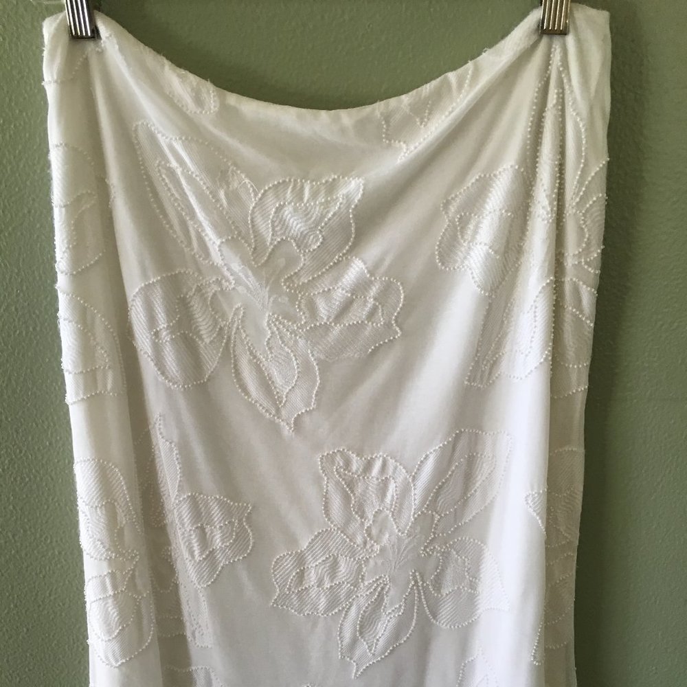 yigal azrouel floral beaded skirt (size 3)